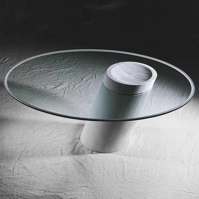 Tavolino ovale in marmo Eolo di Ficchi